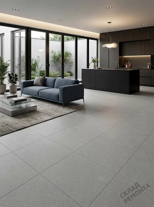 Фото Керамогранит матовый Gracia Ceramica Тренд серый 400*400*7 – купить в Екатеринбурге: цена, описание, фото. Интернет-магазин 1