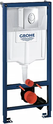 Инсталляция для подвесного унитаза Grohe Rapid SL 38721001 3 в 1 с кнопкой