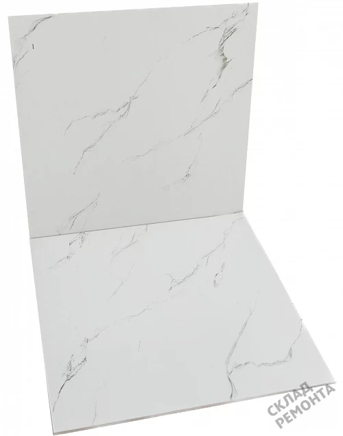 Фото Керамогранит матовый Diamond Ceramics 66D01 белый 600*600*9,5 – купить в Екатеринбурге: цена, описание, фото. Интернет-магазин 3