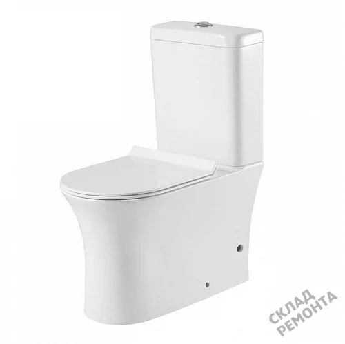 Фото Унитаз напольный Aquanet Roll-C 210764 безободковый купить в Екатеринбурге: цена, описание, фото. Интернет-магазин 7