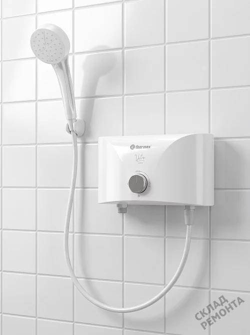 Фото Водонагреватель проточный Thermex Vetro 6500 shower – купить в Екатеринбурге: цена, описание, фото. Интернет-магазин 1
