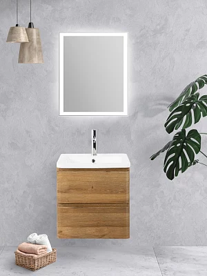 Зеркало подвесное BelBagno SPC-GRT-500-600-LED-BTN 50 с подсветкой