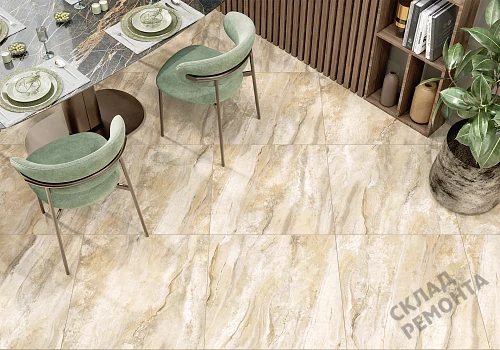 Фото Керамогранит лаппатированный New Trend Нил GP40NIL11L бежевый 600*600*9 – купить в Екатеринбурге: цена, описание, фото. Интернет-магазин 5