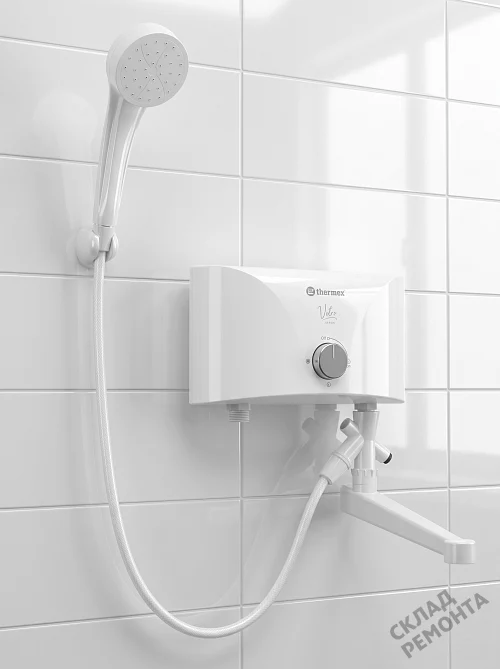 Фото Водонагреватель проточный Thermex Vetro 5500 combi – купить в Екатеринбурге: цена, описание, фото. Интернет-магазин 1