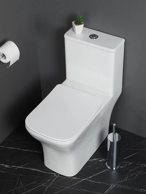 Фото Унитаз моноблок BelBagno Neon BB8617CPR-MN/SC безободковый купить в Екатеринбурге: цена, описание, фото. Интернет-магазин 1