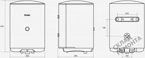 Фото Водонагреватель накопительный Haier ES30V-C1, 30 л – купить в Екатеринбурге: цена, описание, фото. Интернет-магазин 5