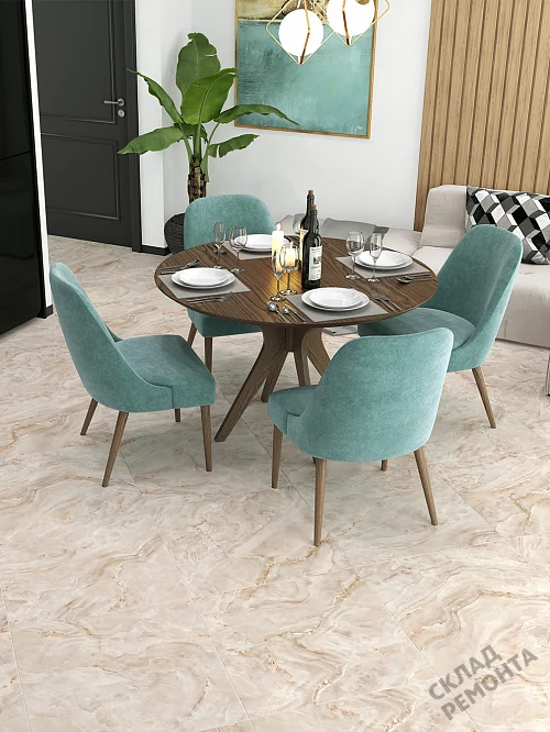 Фото Керамогранит лаппатированный Alma Ceramica Невада GFU04NVD40L бежевый 600*600*9 – купить в Екатеринбурге: цена, описание, фото. Интернет-магазин 1