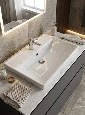 Раковина на тумбу Dreja Q 60 191638, 60 см