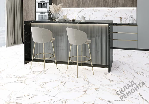 Фото Керамогранит матовый Alma Ceramica Тренди GFU04TRD04R белый 600*600*9 – купить в Екатеринбурге: цена, описание, фото. Интернет-магазин 2