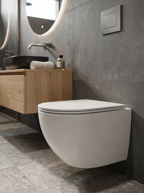 Фото Унитаз подвесной Calypso CS3196UQ-OK ультратихий смыв купить в Екатеринбурге: цена, описание, фото. Интернет-магазин 1