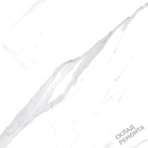 Фото Керамогранит матовый Steppe Ceramics Statuario White белый 600*600*9,5 – купить в Екатеринбурге: цена, описание, фото. Интернет-магазин 3