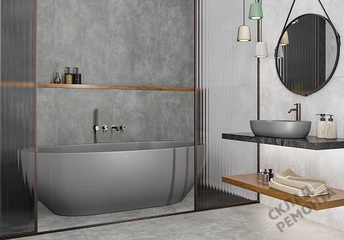 Фото Керамогранит матовый Alma Ceramica Тотем GFU60120TTM70R серый 1200*600*8,5 – купить в Екатеринбурге: цена, описание, фото. Интернет-магазин 3