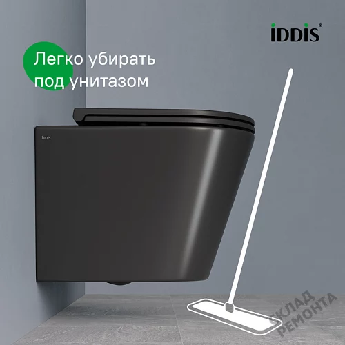 Фото Унитаз подвесной Iddis Калипсо CALR3BMi25 безободковый купить в Екатеринбурге: цена, описание, фото. Интернет-магазин 10