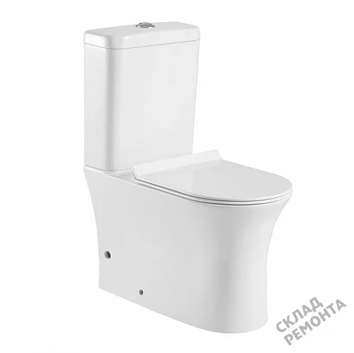 Фото Унитаз напольный Aquanet Roll-C 210764 безободковый купить в Екатеринбурге: цена, описание, фото. Интернет-магазин 6