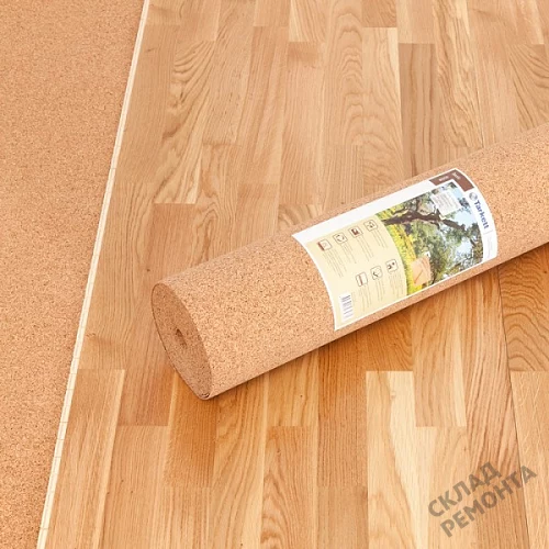 Фото Подложка рулонная Amorim пробковая, GO4CORK NATURE 2-5 мм под ламинат и паркет бежевая – купить в Екатеринбурге: цена, описание, фото. Интернет-магазин 6