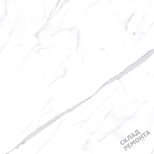 Фото Керамогранит матовый Steppe Ceramics Statuario White белый 600*600*9,5 – купить в Екатеринбурге: цена, описание, фото. Интернет-магазин 2