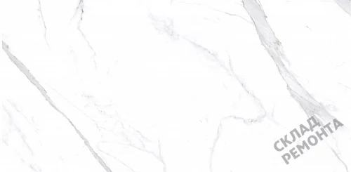 Фото Керамогранит матовый Steppe Ceramics Statuario White белый 600*1200*10 – купить в Екатеринбурге: цена, описание, фото. Интернет-магазин 1