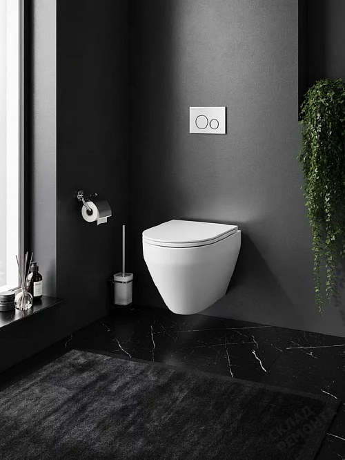 Фото Унитаз подвесной Am.Pm Spirit V2.0 C701700WH безободковый купить в Екатеринбурге: цена, описание, фото. Интернет-магазин 1