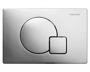Кнопка Акваника Basic Q-type 01.02.10 пластик хром