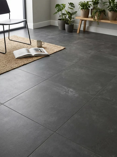 Фото Керамогранит матовый Alma Ceramica Тотем GFU6060TTM20R черный 600*600*9 – купить в Екатеринбурге: цена, описание, фото. Интернет-магазин 1