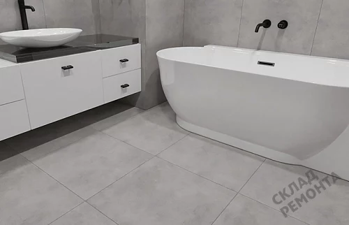 Фото Керамогранит матовый Steppe Ceramics Silent Grey серый 600*600*9,5 – купить в Екатеринбурге: цена, описание, фото. Интернет-магазин 5